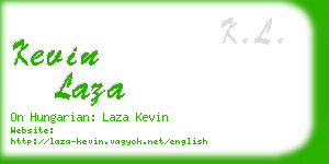 kevin laza business card